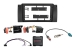 9 Kit BMW X5(E53) 03/2000-11/2006 schwarz LFB/Anntenne Radioblende 9 Zoll und Radioansc...