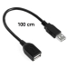 USB-2.0-High-Speed-Verlängerungskabel Schwarz 100cm Technische Spezifikationen An...