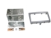 2-DIN Radioblende  Porsche 911/Boxster/Cayman vulkangrau
