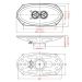 RETROSOUND Lautsprecher 4x8, 101x202mm (Paar), Neodym