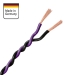 Verdrillte Kabel 2x1.5mm² Violett/Schwarz