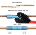 Stoßverbinder mit Schrumpfschlauch 1.50 - 2.50 mm² Vollisoliert blau
