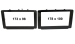 2-DIN Radioblende Toyota Hilux 2016-2026 Klavierlack
