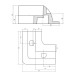 Solar Halteecken Set (4Stck.) / Solarmodul Halterung aus ABS Kunststoff weiss