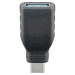 USB 3.0 Typ C Buchse zu USB 3.1 C Stecker - OTG Highspeed - Farbe: Silberfarben