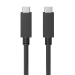 USB-C auf USB-C Kabel, 100 Watt, 1m, schwarz