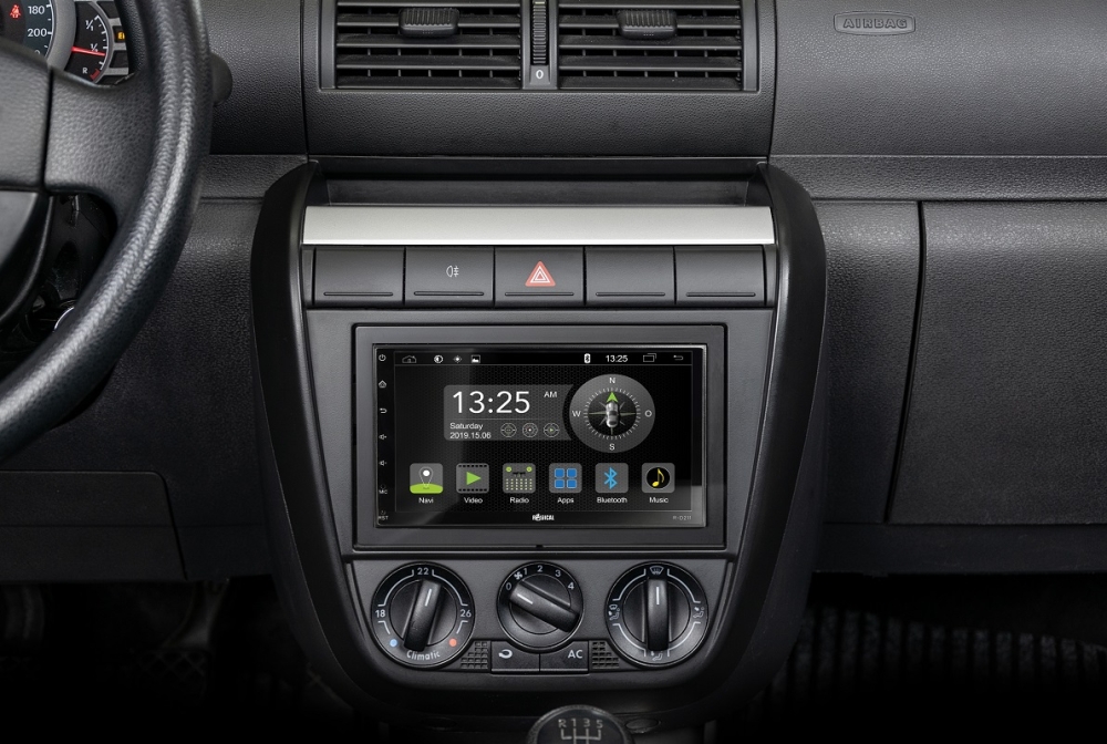 für VW Polo 5 6R Scirocco 3 Typ 13 Auto Radio Blende Einbau Rahmen Doppel  DIN