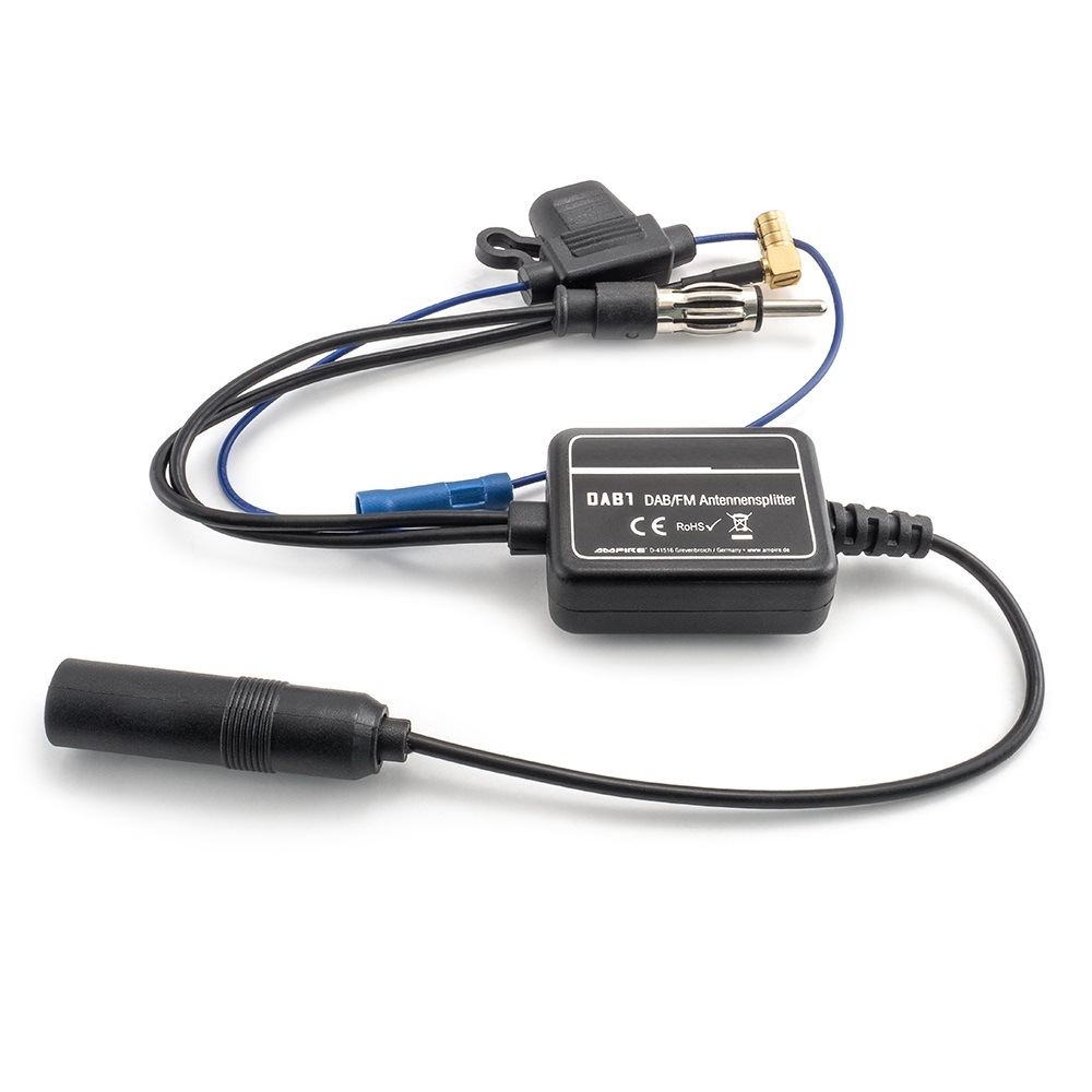 Auto-Antennen-Adapter DAB/UKW-Splitter DIN 150 Ohm, SMB-Stecker