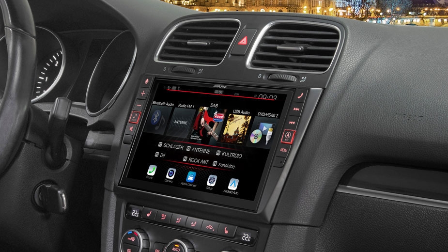 Alpine - X903D-G7 9-Zoll Premium-Infotainment-System für Volkswagen Golf 7  mit Navigationssystem, Apple CarPlay und Android Auto Unterstützung