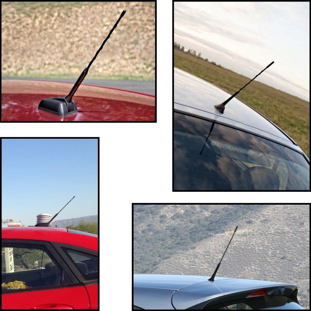Auto Antenne Radio Antenne mit M4 M5 M6 Gewindeadapter AM / FM Antennen  Mast Dach
