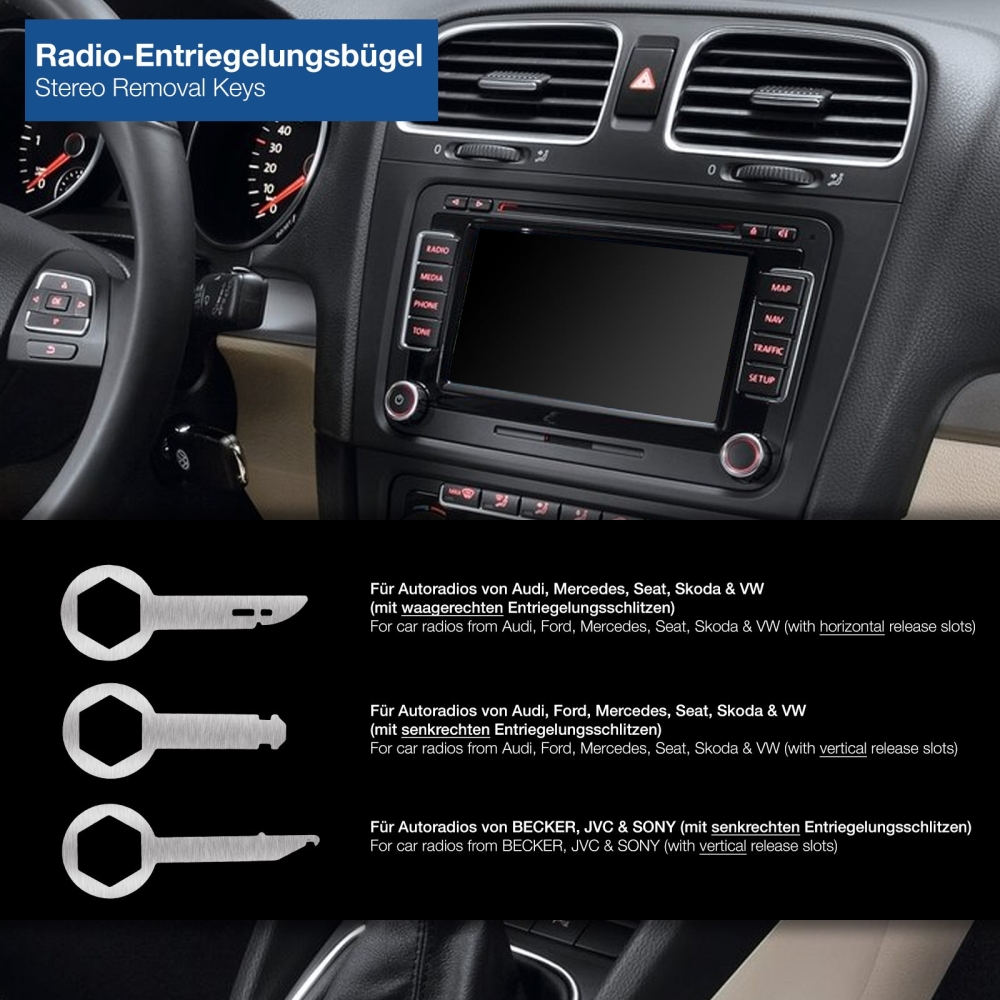 Kaufe 6-teiliges Auto-Armaturenbrett-Audio-Radio-Panel-Reparatur-Befestigungselement,  tragbares Entfernungs-Hebelwerkzeug, Metall-Auto-Tür-Clip-Trimm- Entfernungswerkzeug-Kit