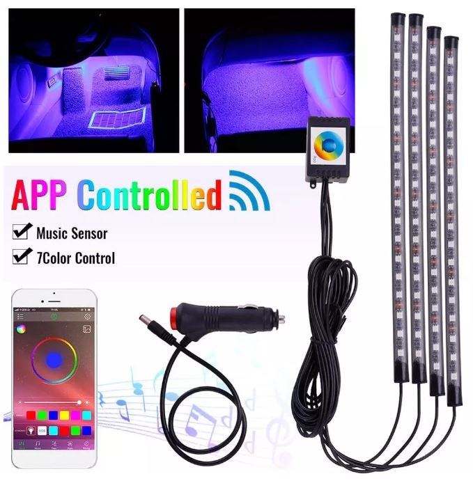 Auto-Fußraumbeleuchtung nachrüsten mit dem RGB LED-Set von Goovee! 