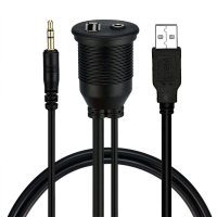 USB 2.0/AUX Einbaubuchse, 3.5mm ...