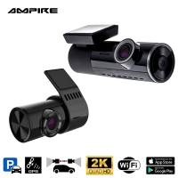 Dual-Dashcam, 2K Frontkamera und AHD Heckkamera, WiFi und GPS