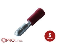 Rundstecker 0,5mm²-1.5mm²/4,0mm rot