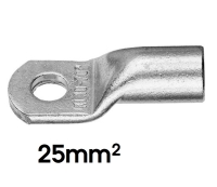 KLAUKE Rohrkabelschuh, 25mm², M6, 12mm breit 2 Stück