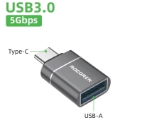 USB 3.1 Adapter USB-C Stecker - USB-A Buchse, OTG, schwarz