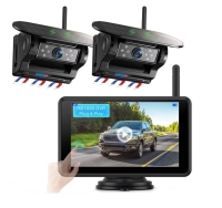 Kabelloses Full-HD 5-Monitor - Set mit 2 Solar-Magnetkameras