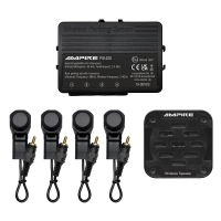 Einparkhilfe für Heck-Stossfänger, Schwarz matt, Hinterbau-Montage