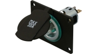 Hochleistungs-Einbausteckdose 12V/24V mit Klappdeckel – Max. 20A