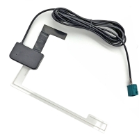DAB+ Glasklebeantenne (Innenmontage) mit FAKRA-Stecker, 12 Volt