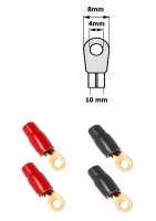 HA67 Ringösen 4 mm² > 4 mm 2 x rot / 2 x schwarz