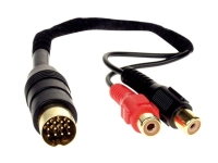  AUX Cinch Adapter auf Mini ISO für Mercedes /  Becker / Blaupunkt / VDO