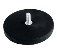 Haftmagnet rund 66mm-M6 Gewinde Gummimantel