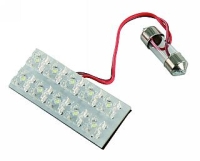 KFZ LED-INNENLEUCHTE 50X20MM 12V 10 WEIßE LED