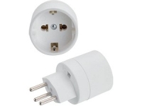 Adapter 3-pol, CH – DE, weiss, 1...