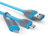 2IN1 MICRO-USB-LADEKABEL IPHONE 6/5/SAMSUNG