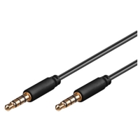 Audio-Kabel 3.5mm Slim-Klinke, 1.5m, 4-polig