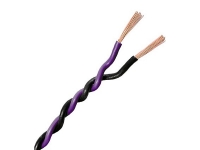 Verdrillte Kabel 2x0.5mm² Violett/Schwarz