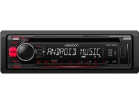 KENWOOD KDC-100UR MP3-TUNER RED USB AUX-IN