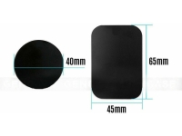 Metallplatte für magnetische Handyhalter selbstklebend Ersatz Aufkleber schwarz