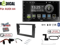 Radical R-D211 2-DIN DAB+ mit Montageset für Audi A4 Vollaktiv