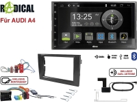 Radical R-D211 2-DIN DAB+ mit Montageset für Audi A4 Teilaktiv