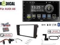 Radical R-D211 2-DIN DAB+ mit Montageset für Audi A6 Vollaktiv