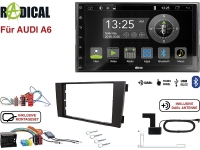 Radical R-D211 2-DIN DAB+ mit Montageset für Audi A6 Teilaktiv