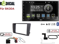 Radical R-D211 2-DIN DAB+ mit Montageset für SKODA OctaviaII