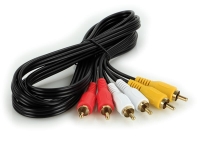 A/V Kabel 2 m / 3 Stecker rot-weiß-gelb