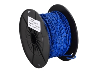 Verdrillte Kabel 2x0.75mm² blau / blau-schwarz