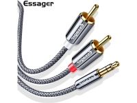 Audio Kabel 3,5mm Klinke auf 2x Cinch -RCA zu Jack 0,5 m