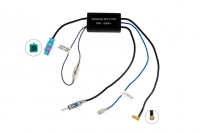 Passiver Antennensignal-Verteiler zwischen AM/FM und DAB+ mit Phantomseinspeisun